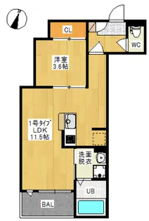 Regalest filo 鹿田本町【2階】の間取り