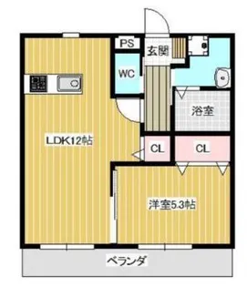 AL CUORE【3階】の間取り