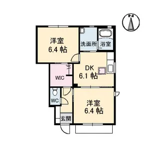 シャーメゾン アドニス Ⅲ棟【1階】の間取り