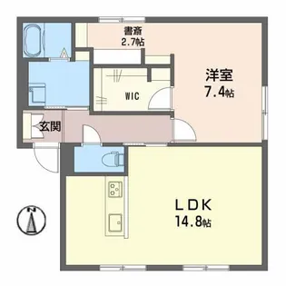 フレグランス清水 A棟【1階】の間取り