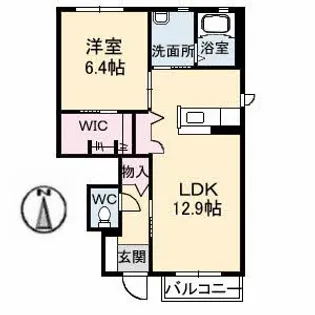 シャーメゾンみずほ A棟【1階】の間取り