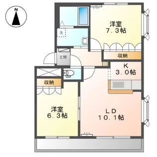 ビア・ラッテア【1階】の間取り