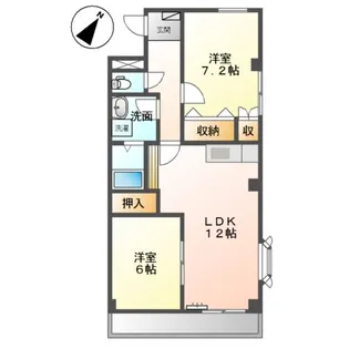 サンピア大福【2階】の間取り