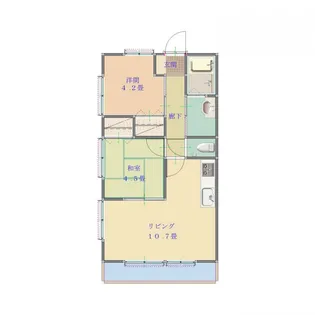 グリーンハイツ 【2階】の間取り