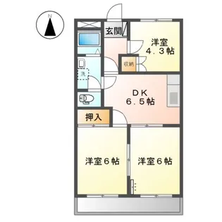 ヴィンテージ・プレイス【2階】の間取り