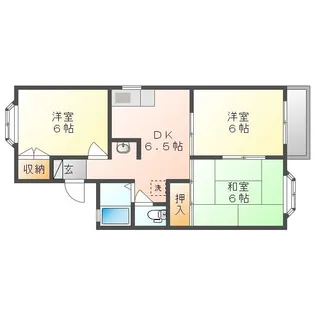 ミサワアイタウンB棟【2階】の間取り