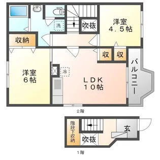 オアゾ 【2階】の間取り