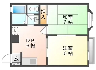 ハウゼロワールⅡ B 【2階】の間取り
