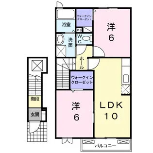 サンティエ【2階】の間取り