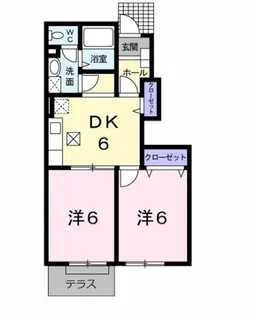 ラフィーネAYA A棟【1階】の間取り