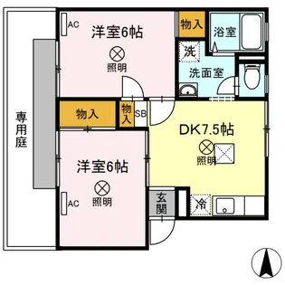 シンフォニー12【1階】の間取り