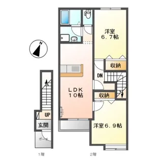 フィオリスタ アンジェラ【2階】の間取り