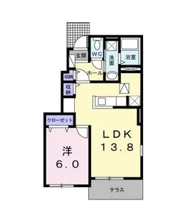プチ グランⅡ【1階】の間取り