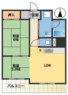 サンポウ旭川マンション【7階】の間取り