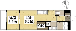 月光 旭川リバーサイドウエスト【2階】の間取り