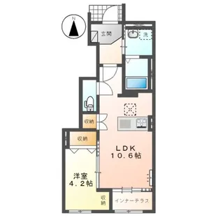 ラヴィソント【1階】の間取り