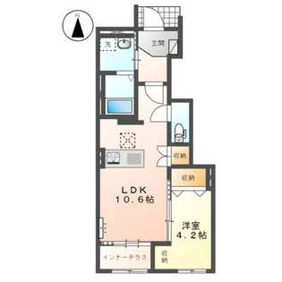 ラヴィソント【1階】の間取り