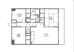 ロビニエ豊成【5階】の間取り