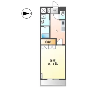 サンユニバースガルデン【2階】の間取り