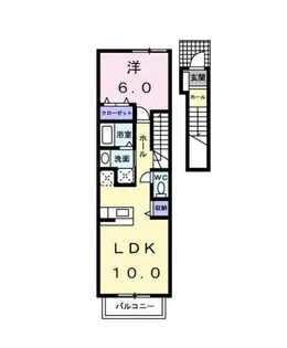 ア・ラ・モードⅡ【2階】の間取り
