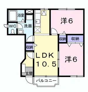 グラン ノーバA棟【1階】の間取り