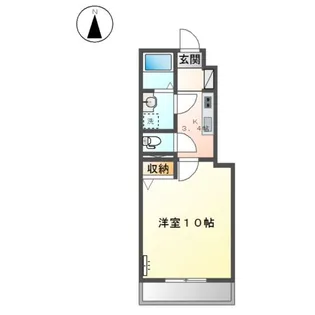 ブルースカイ【1階】の間取り