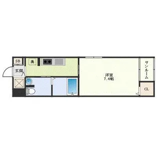 プランドール十日市【1階】の間取り