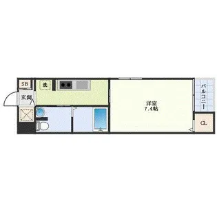 プランドール十日市【3階】の間取り