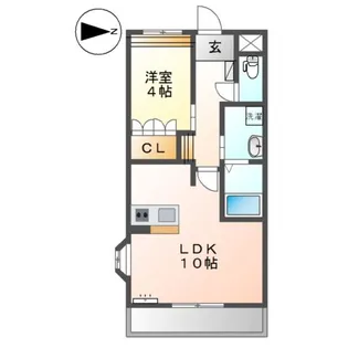 プラッツ・ユーⅡ【2階】の間取り