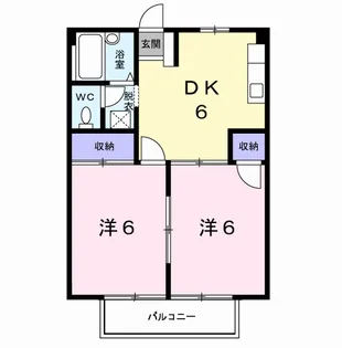 ハイツ平井【2階】の間取り