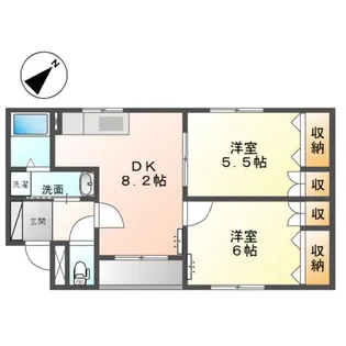 ロイヤルハイツ藤田【1階】の間取り