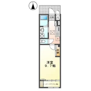 ハイツ T and T【1階】の間取り