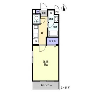 ミモザヒルズ岡山医大南【1階】の間取り