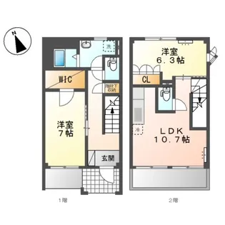 グレイスサンハイムⅡ【1階】の間取り