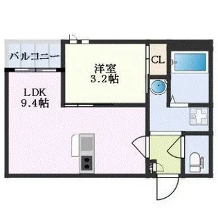 GRANDTIC下伊福【1階】の間取り