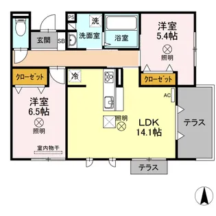 グランド レジデンス【1階】の間取り