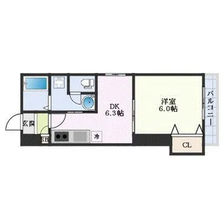 ホワイトグレース律奈【1階】の間取り