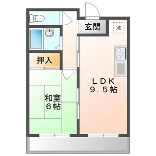 カーサ後楽園【3階】の間取り