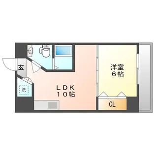 マンションニューヨーク医大東【5階】の間取り