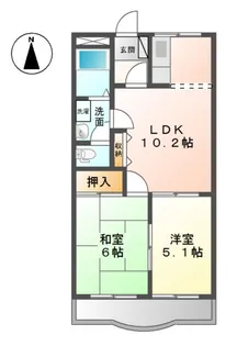 クオリティー下中野 Ⅲ【4階】の間取り