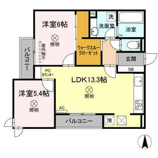 Peridot【3階】の間取り