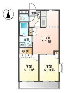 オータム めぐみ【2階】の間取り