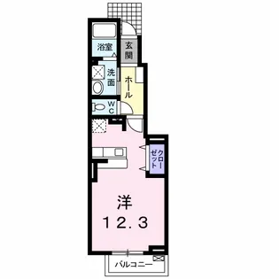 ベル アンジュ【1階】の間取り