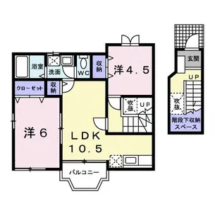 カーサ C【2階】の間取り