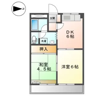 サンシャイン長岡壱番館【2階】の間取り