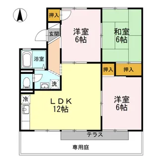 エトワール津島 A棟【1階】の間取り