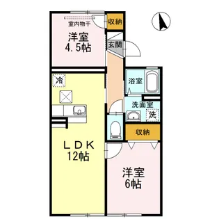 パレーシャル爽【1階】の間取り