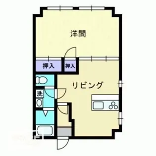 深可ヒュッテ【6階】の間取り