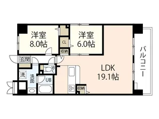 フィール野田公園【5階】の間取り