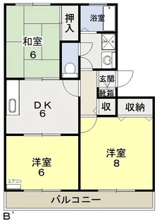 クレセント中仙道【2階】の間取り